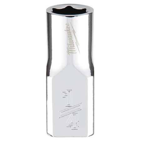 1/4 in. Drive 1/4 in. SAE 6-Point Socket with FOUR FLAT Sides
