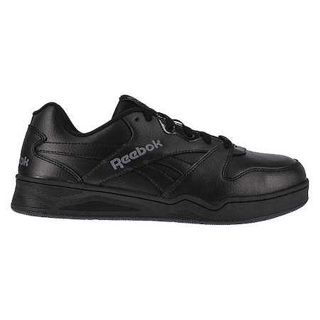 Men's Athletic Shoe, Composite Toe, Leather Upper, Rubber Outsole, Lace Up, Black, 9 1/2 M
