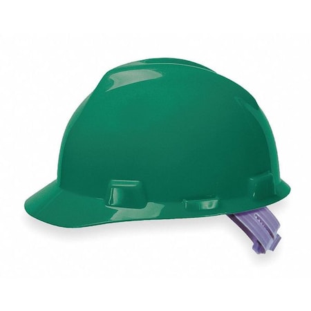 Hard Hat, V-Gard(R), Polyethylene, 4 Point Pinlock, Type 1, Class E, Green