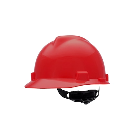 V-Gard Slotted Cap, HDPE, Fas-Trac III Suspension, Type I, Class E, Red (standard)