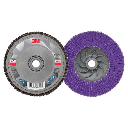 Flap Disc, 4 1/2 in Dia, 5/8 in Arbor