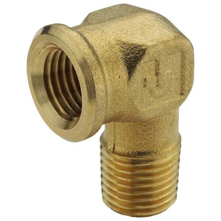 90 Degrees  Street Elbow Brass 90 Degrees  Street Elbow, 3/8 in Female NPT X 1/2 in Male NPT