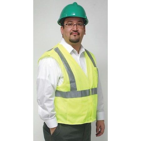 3XL Flame Resistant Tear Away Vest, Lime