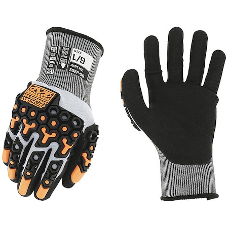 SpeedKnit M-PACT Knit Gloves, 7, Black