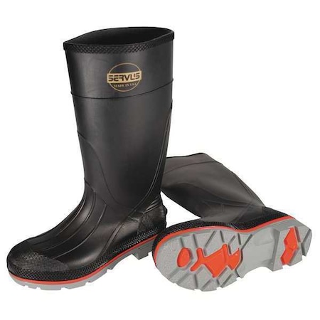 Men's Servus XTP(R) Rubber Boot, Plain Toe, 15" Height, Black/Red/Gray, 12