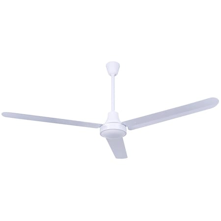 Industrial DC Fan, CP60D11N, 60inch Fan, 5 ft Blade Dia, 3 Blades, 5 Speeds, 120V AC