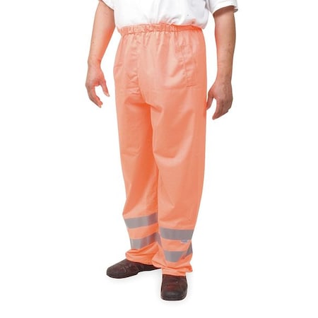 Men's Reflective Safety Over Pants, 3XL, Orange, Polyester