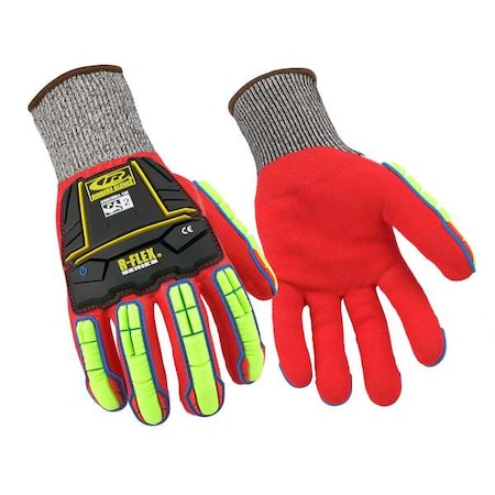 Coated Gloves, Cut Level A6 ,Double Dipped ,Nitrile ,Sandy ,XL 1 PR