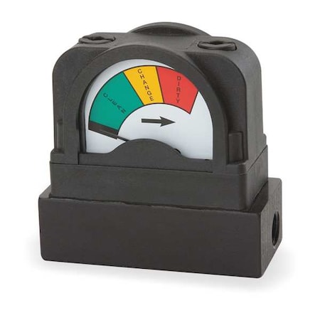 Pressure Indicator,0 to 15 psi