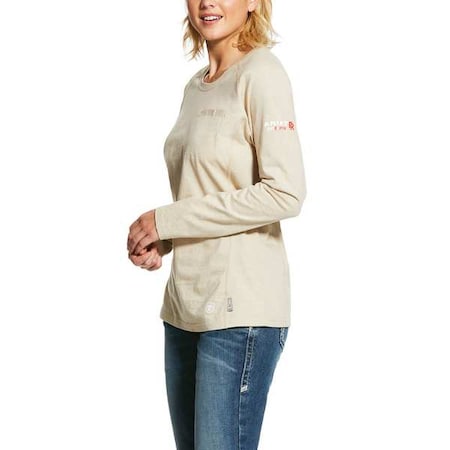 Women's FR Crew Longsleeve Tee, 8.7 cal/sq cm, XL, Cotton
