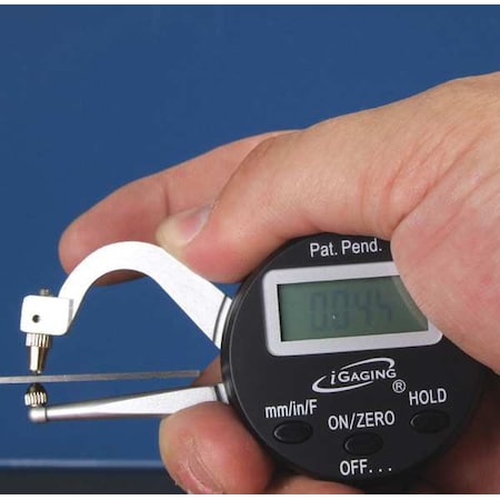 Digital Thickness Gauge,0 to 1.000 in.