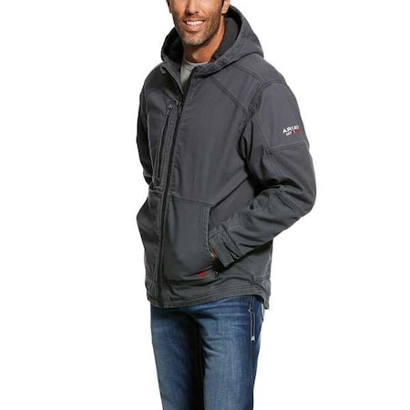 FR Stretch Canvas Jacket, 44 cal/sq cm, S, 9.5 oz Zipper Closure