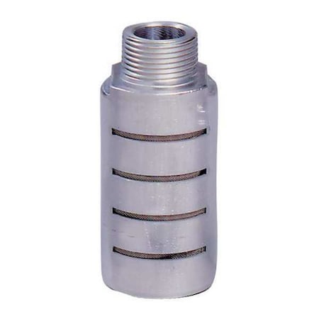 Male Alum Pneumatic Silencer, 3/8 in