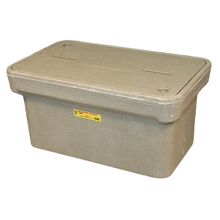 Underground Enclosure Assembly, Blank Cover, 12 in H, 25 in L, 15-1/2 in W, 8,000 lb