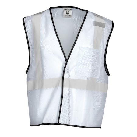 High-Visibility Vest,White,S/M