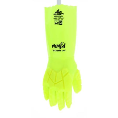 ChemResistantGloves,Lime,Gauntlet,2XL,PR