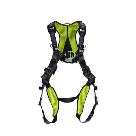 H700 Fall Protection Harness, Universal (L/XL), 420 lb, Quick-Connect Chest/ Back, Chest D-Ring