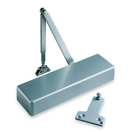 Manual, Hydraulic, Norton 7500, Door Closer, Heavy Duty Interior and Exterior, Gray