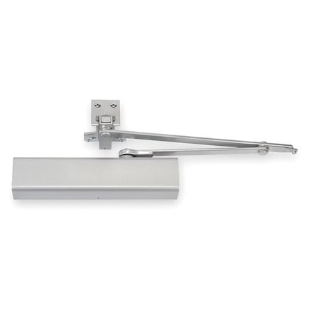 Manual, Hydraulic, Norton 8000, Door Closer, Heavy Duty Interior and Exterior, Gray