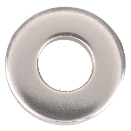 Flat Washer, For Screw Size 3/8" ,Stainless Steel Plain Finish, 25 PK