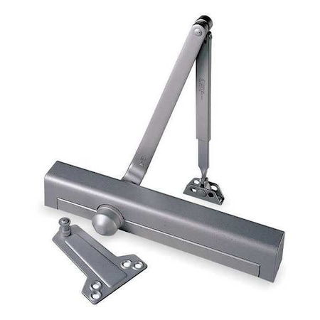 Manual, Hydraulic, Norton 8000, Door Closer, Heavy Duty Interior and Exterior, Gray