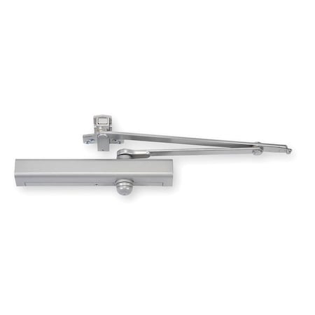 Manual, Hydraulic, Norton 8000, Door Closer, Heavy Duty Interior and Exterior, Gray