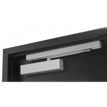 Manual, Hydraulic, Norton 8300, Door Closer, Heavy Duty Interior and Exterior, Gray