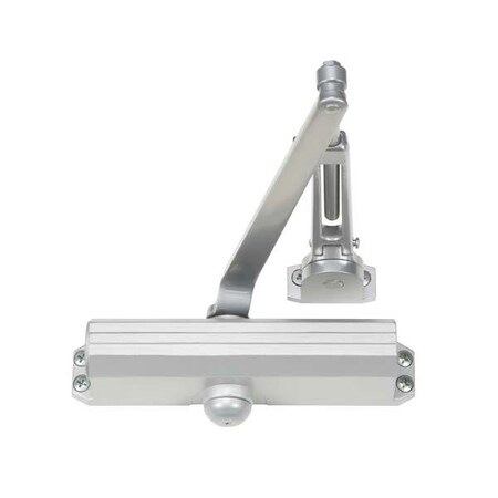 Manual, Hydraulic, Norton 1600, Door Closer, Heavy Duty Interior and Exterior, Gray
