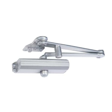 Manual, Hydraulic, Norton 1600, Door Closer, Heavy Duty Interior and Exterior, Gray