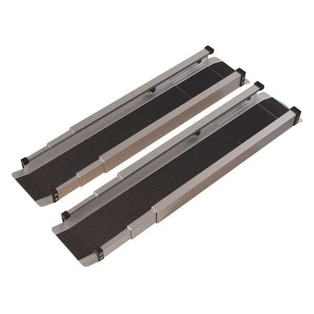 Telescoping Wheelchair Ramp,60inL,PR
