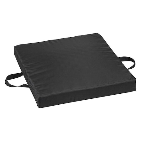 Seat Cushion, 18"L x 20"W Gel/Foam Black