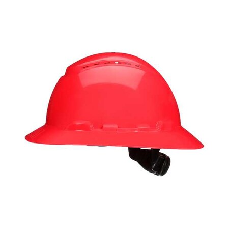 Full Brim SecureFit(TM) Full Brim Hard Hat, Type 1, Class C, Ratchet (4-Point), Red