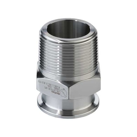 Straight,SS,Clamp1/2",MNPT1/2"
