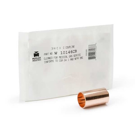 Straight, Copper, Cup 1/2 in, Cup 1/2 in