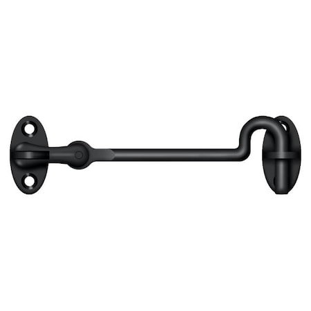 Cabin Swivel Hooks, 4" Black