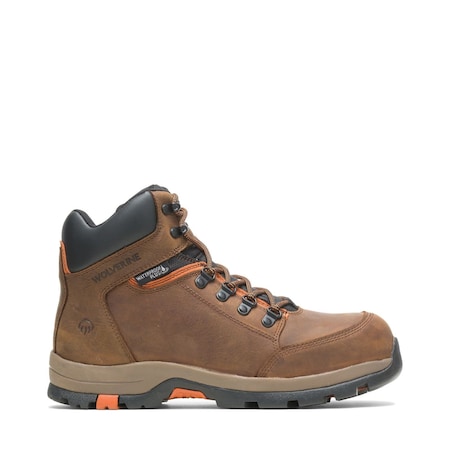 Men's 6-Inch Work Boot, 10 1/2 W, Steel Toe, Brown, W211043