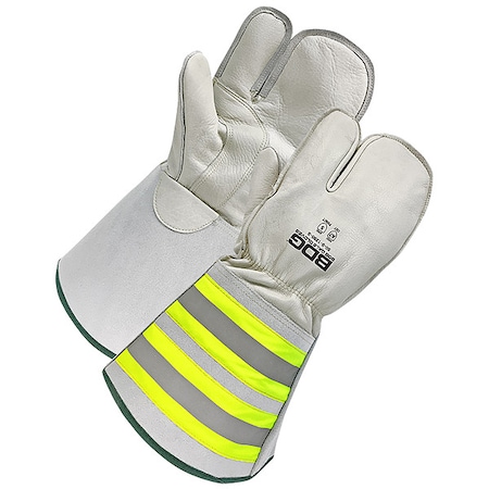 Cut-Resistant Leather Gloves, Cut Level A7 ,Uncoated ,S 1 PR