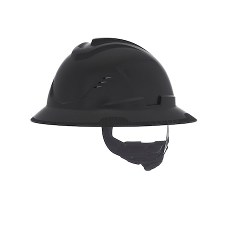 V-Gard C1 Full Brim, Vented, Fas-Trac III, Type 1, Class C, Black