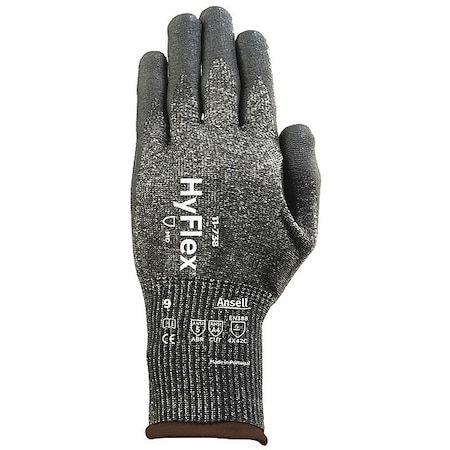 Cut Resistant Gloves, Cut Level A4 ,Water-Based Polyurethane and Nitrile ,Palm Coated ,9 1 PR