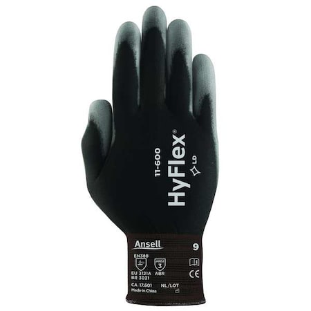 Hyflex Coated Gloves, Polyurethane Palm Coating, Smooth, 15 ga, Abrasion Level 3, 11, 1 Pair
