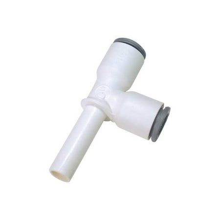 Metric Plastic Push-to-Connect Fitting, Polymer, White