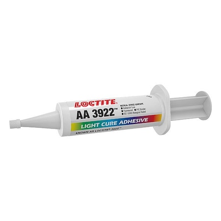UV Cure Adhesive, AA 3922 Series, Clear, Syringe