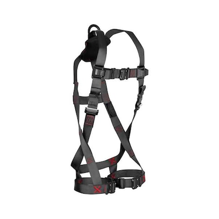 Not Applicable Fall Protection Harness, L/XL, 425 lb, Quick-Connect Chest/ Quick-Connect Leg Straps