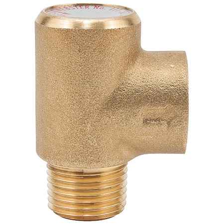 Pressure Relief Valve,Brass,75 psi