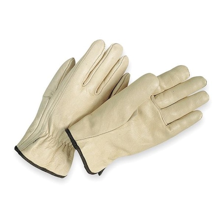 Leather Drivers Gloves, Cowhide, Full Finger, Shirred Slip-On, X-Small, 1 Pair