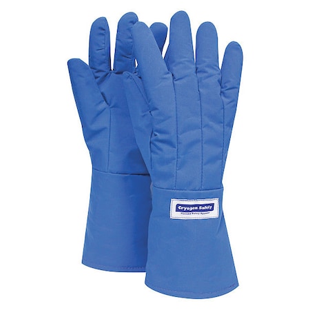 Waterproof Cryogenic Gloves, 14 in Length, Nylon, Gauntlet, Elbow Coverage, XL