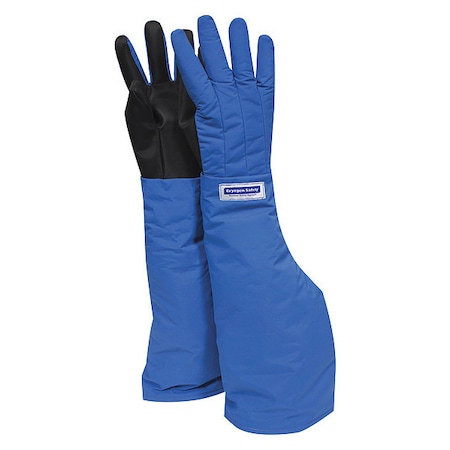 Waterproof Cryogenic Gloves, 26 in Length, Nylon, Extended Gauntlet, Shoulder Coverage, XL