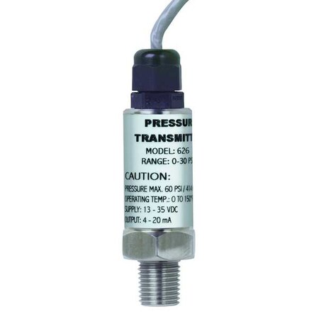 Pressure Transmitter, 0-150psi, 36In Lead