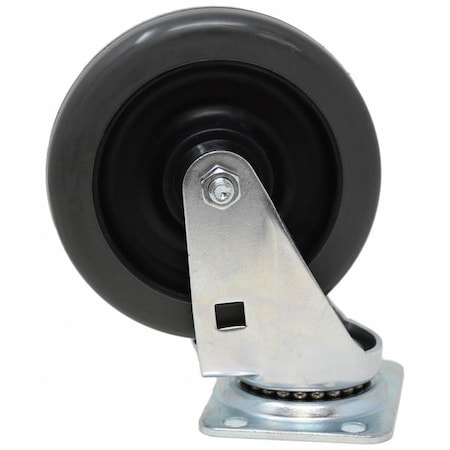 Plate Caster,Polyurethane,6 1/4"H