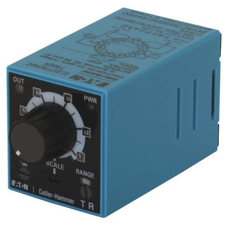 Multifunction Time Delay Relay, Octal, 6 Functions 24V AC/DC, DPDT